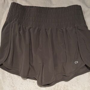 Women's khaki Gap Fit Athletic Shorts